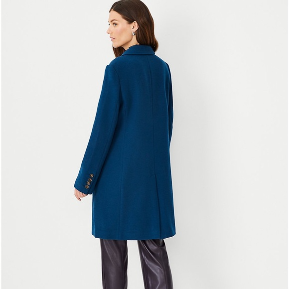 NWT Ann Taylor Wool Blend Chesterfield Coat - Picture 4 of 6